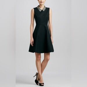 Kate spade Rissa fit & flare sleeveless dress whit leopard collar print